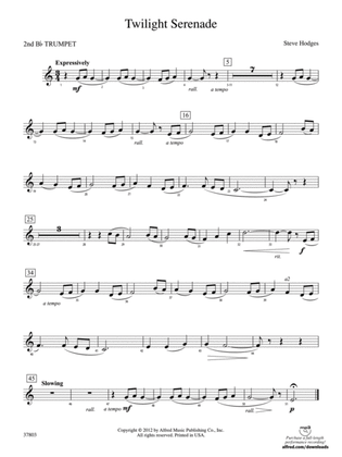 Twilight Serenade: 2nd B-flat Trumpet