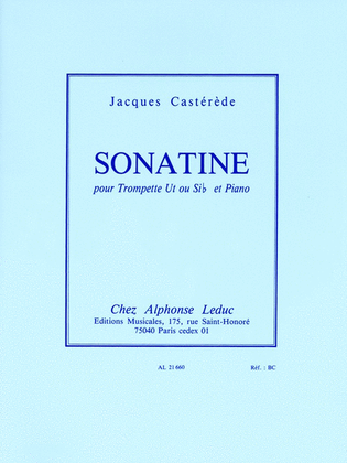 Book cover for Sonatina for Trumpet and Piano