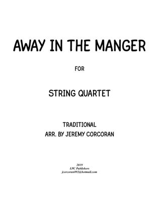 Book cover for Away in the Manger for String Quartet