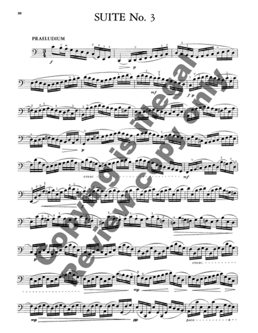 Six Suites for Solo Cello