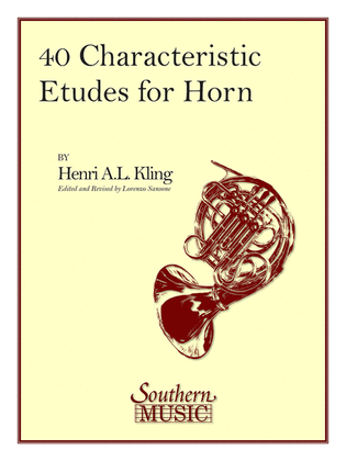 Book cover for 40 Characteristic Etudes
