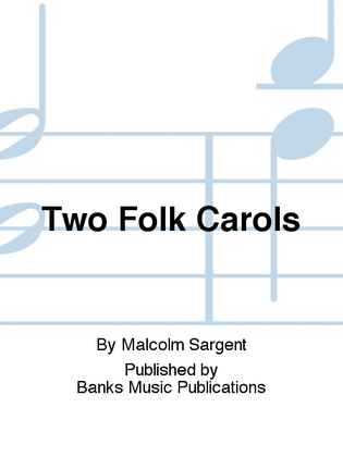 Book cover for Two Folk Carols