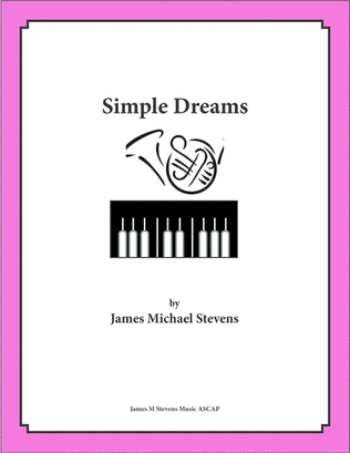 Book cover for Simple Dreams - French Horn & Piano