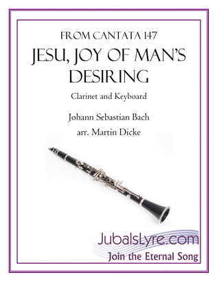 Book cover for Jesu, Joy of Man's Desiring (Clarinet and Keyboard)