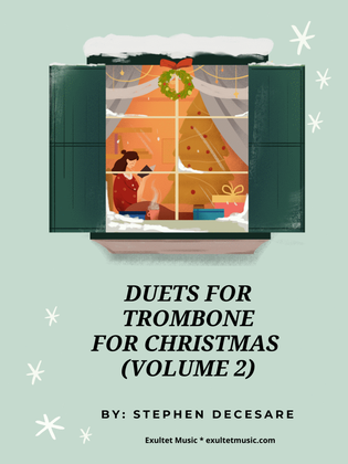 Book cover for Duets for Trombone for Christmas (Volume 2)