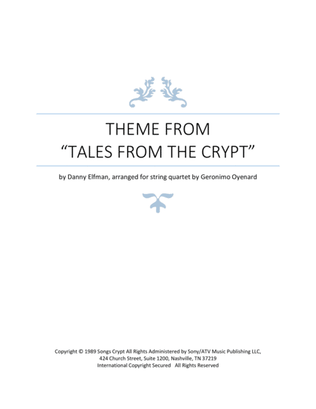 Book cover for Tales From The Crypt Theme