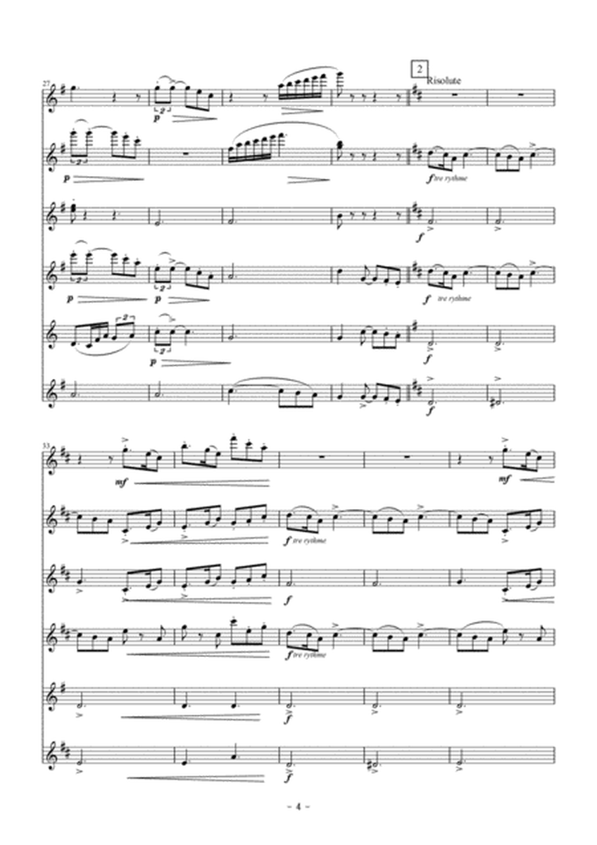 Medley of Debussy　En bateau～Gollwogg's cake walk by Claude Debussy Flute Choir - Digital Sheet Music