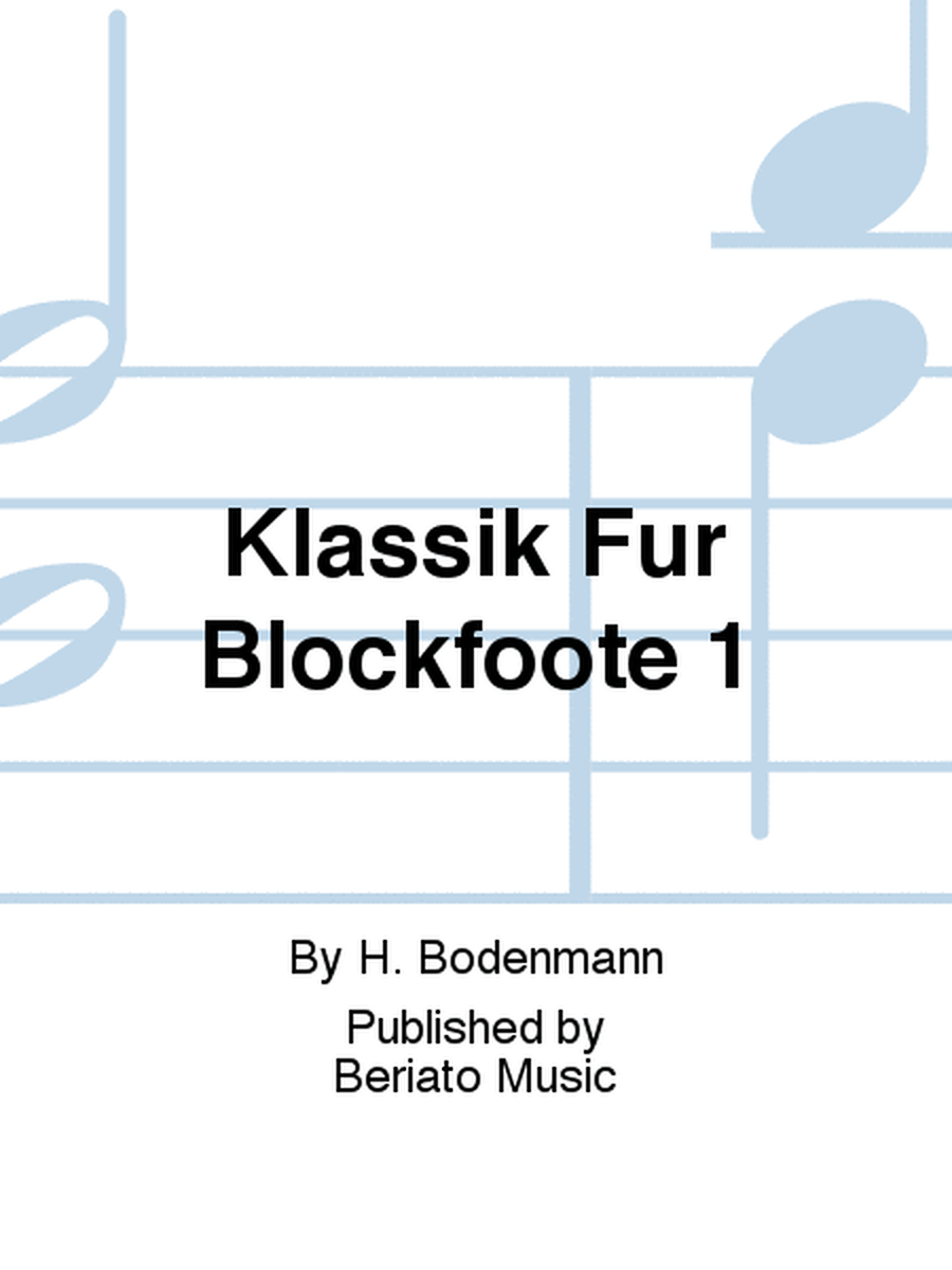 Klassik Für Blockföote 1