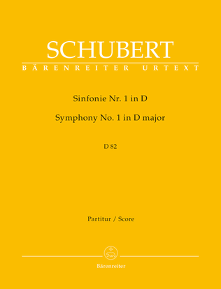 Book cover for Symphony, No. 1 D major D 82