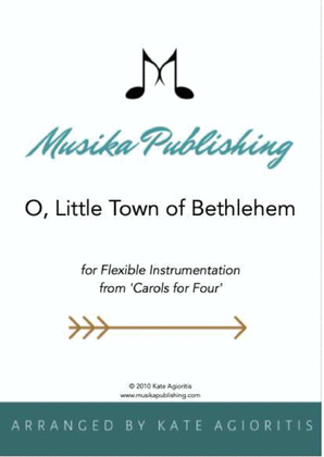Book cover for O Little Town of Bethlehem - Flexible Instrumentation