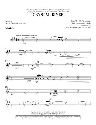 Book cover for Crystal River - Violin