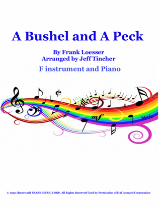 Book cover for A Bushel And A Peck