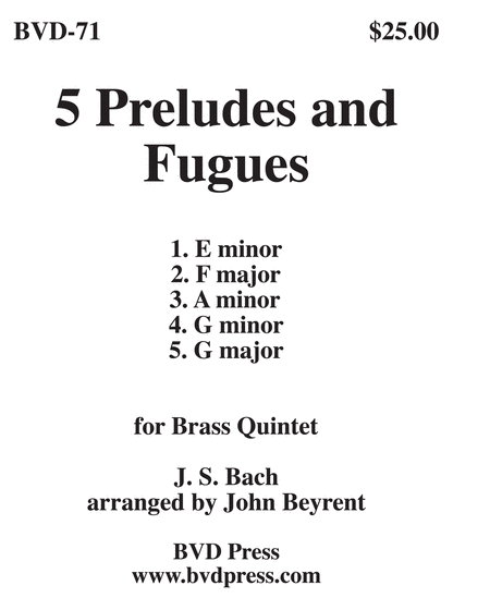 5 Preludes and Fugues