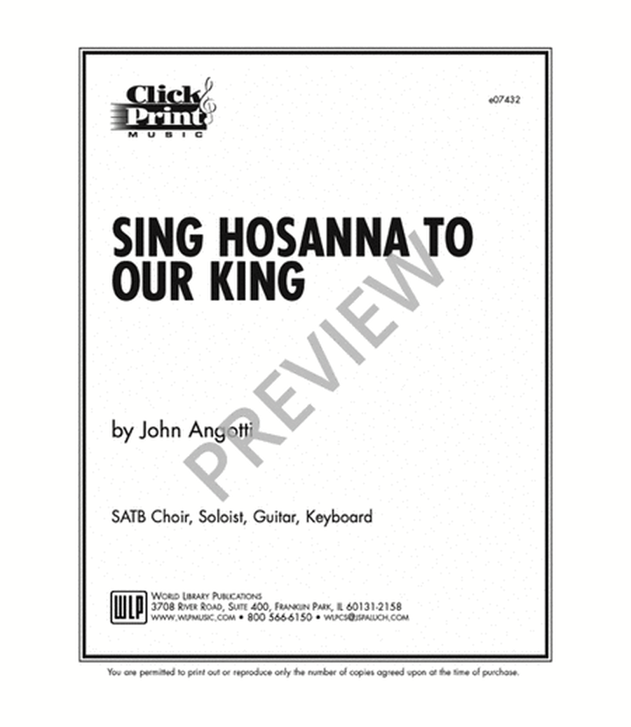 Sing Hosanna to Our King