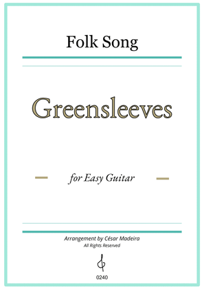 Book cover for Greensleeves - Easy Guitar - W/Chords and TAB (Full Score)