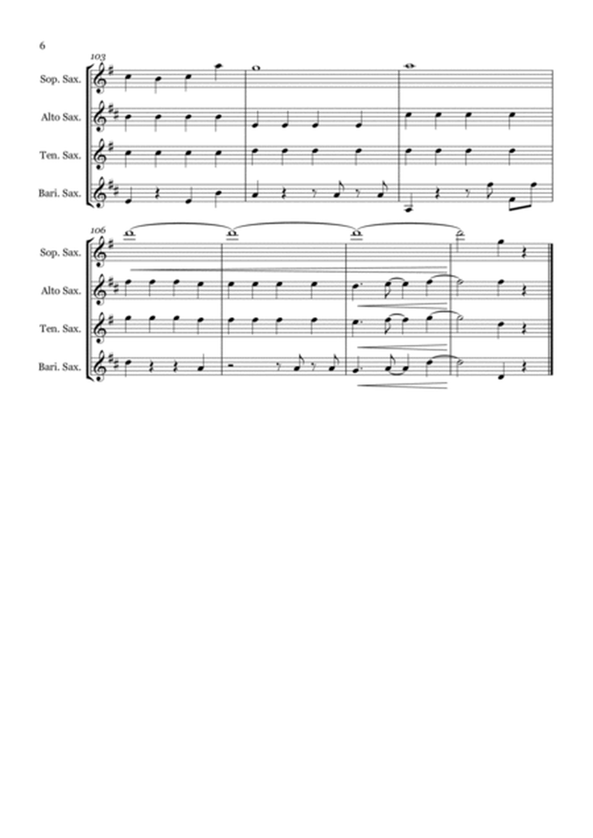 Popular from 'Wicked' - Saxophone quartet (SATB) image number null