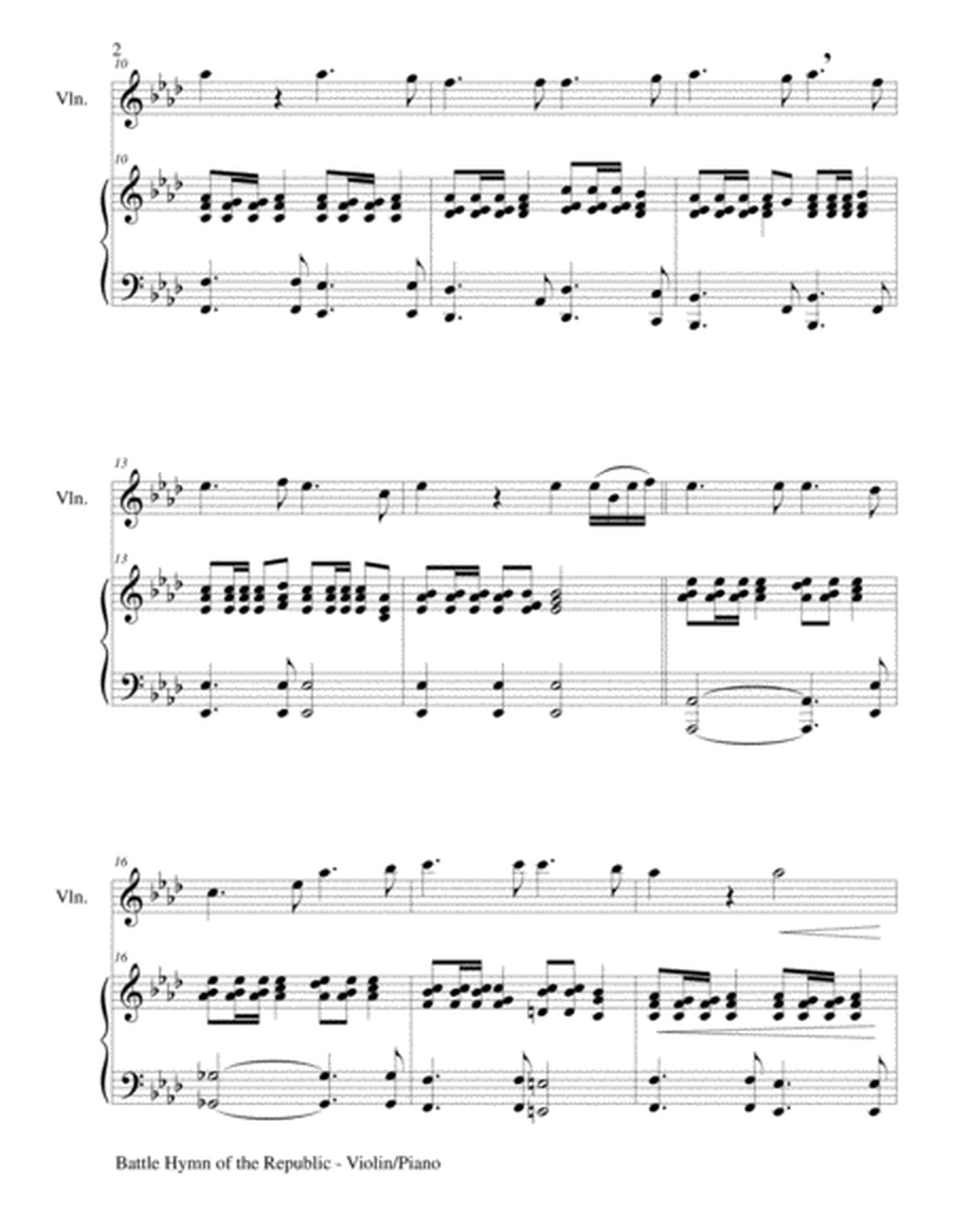 BATTLE HYMN OF THE REPUBLIC (Duet – Violin and Piano/Score and Parts) image number null