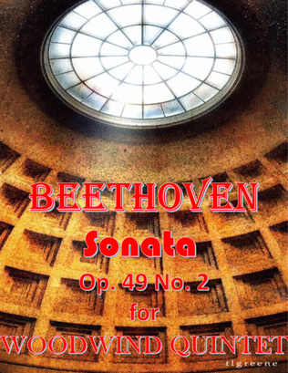 Beethoven: Sonata Op. 49 No. 2 for Woodwind Quintet