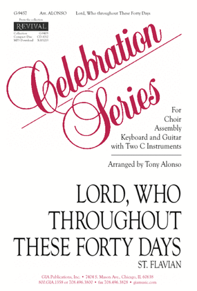 Book cover for Lord, Who throughout These Forty Days - Guitar edition