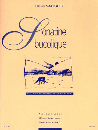 Book cover for Sonatine Bucolique (saxophone-alto & Piano)