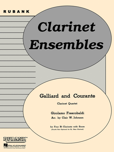 Galliard and Courante - Clarinet Quartets With Score