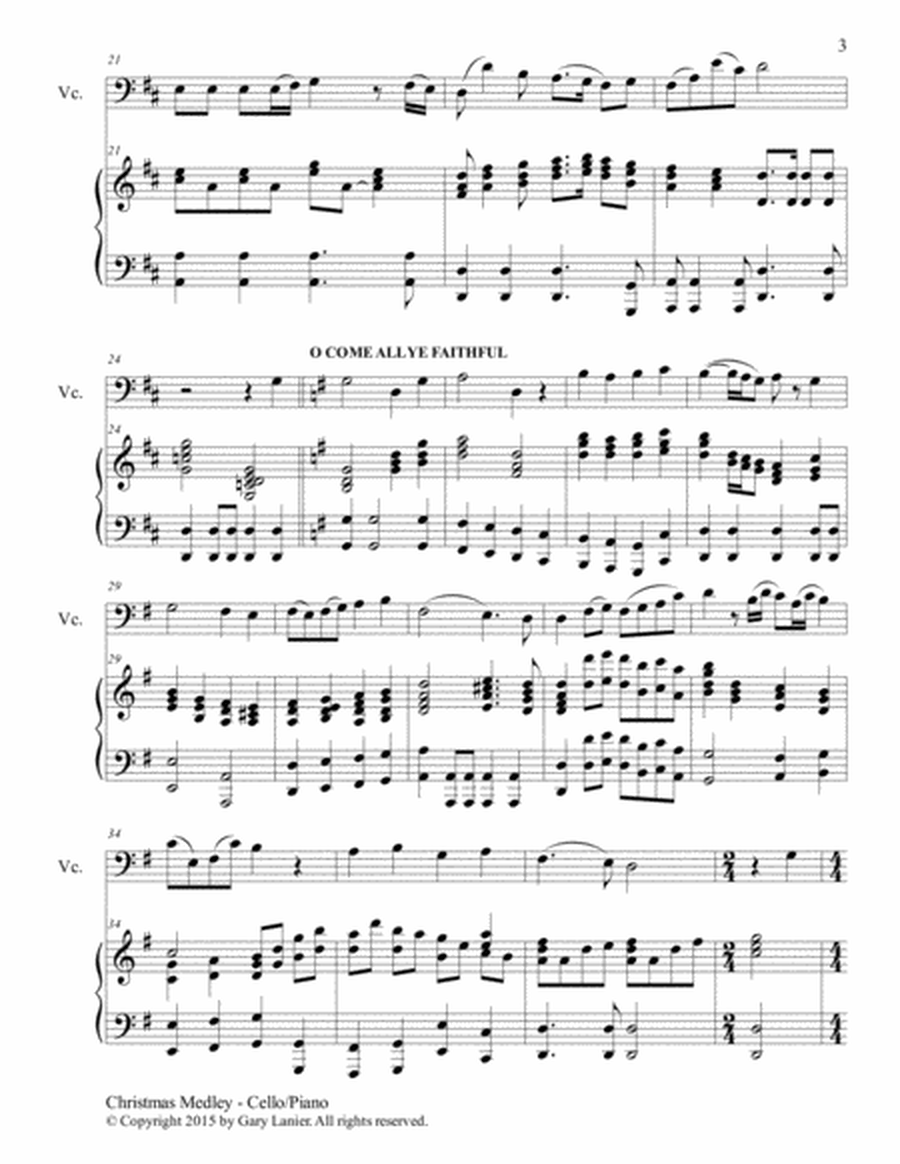 TWO CHRISTMAS SUITES (Cello and Piano with Score & Parts) image number null