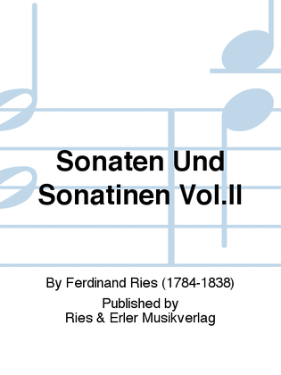 Book cover for Sonaten Und Sonatinen Vol.Ii