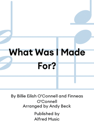 Book cover for What Was I Made For?