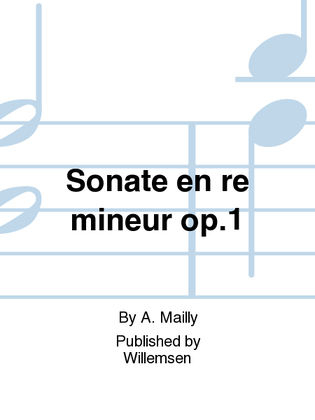 Book cover for Sonate en re mineur op.1