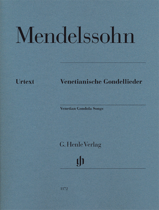 Book cover for Felix Mendelssohn – Venetian Gondola Songs