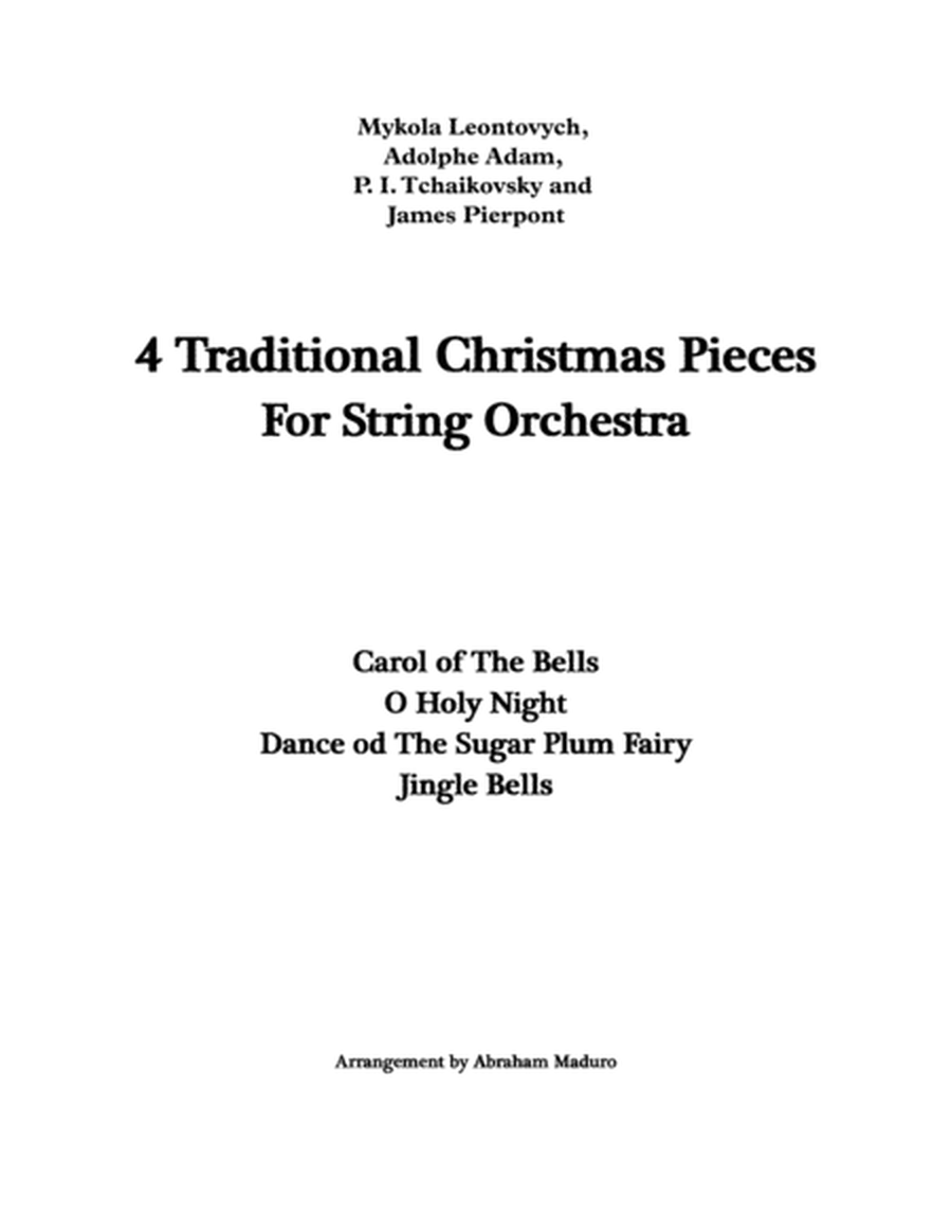 4 Traditional Christmas Pieces for String Orchestra image number null
