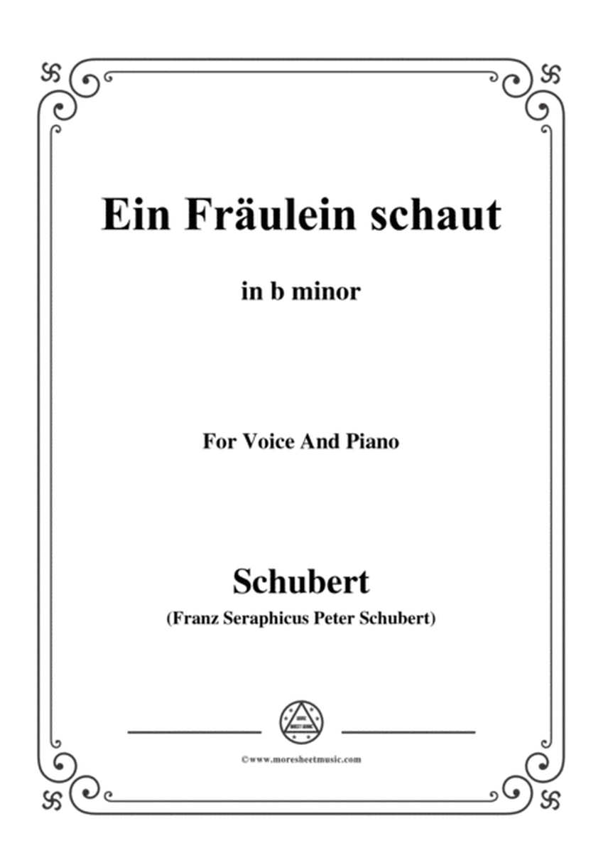 Schubert-Ballade(Ein Fräulein schaut)in b minor,Op.126,for Voice and Piano image number null