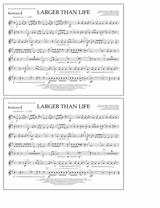 Book cover for Larger Than Life - Baritone T.C.