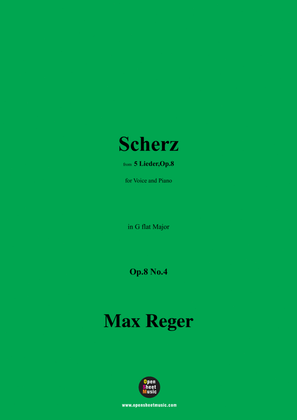 M. Reger-Scherz,in G flat Major,Op.8 No.4