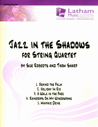 Book cover for Jazz In The Shadows For String Quartet Parts