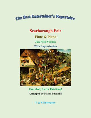 Book cover for "Scarborough Fair" for Flute and Piano-(Jazz/Pop Version with Improvisation)-Video