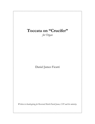 Book cover for Toccata on "Crucifer"