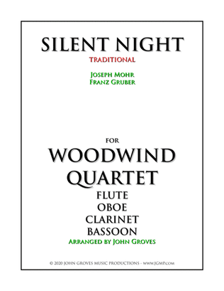 Book cover for Silent Night - Woodwind Quartet