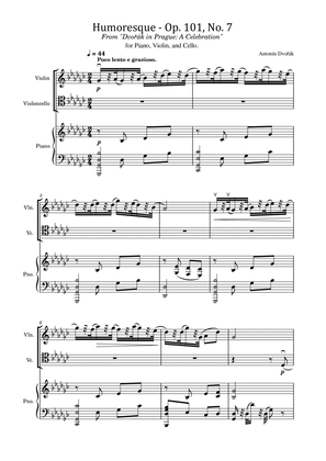 Dvorak - Humoresque - Op. 101, No. 7 - Arr.For String and Piano Trio