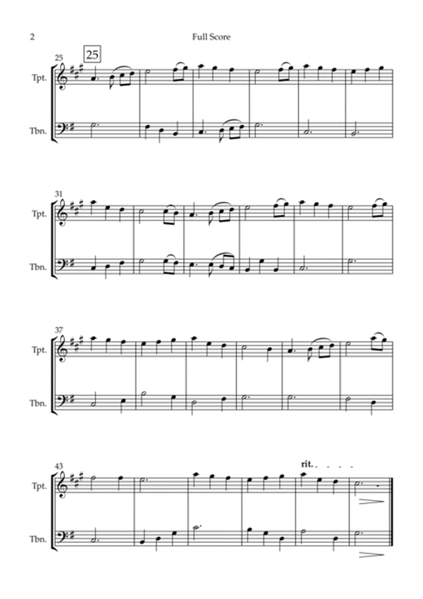 The First Noel (Christmas Song) for Trumpet in Bb & Trombone Duo image number null