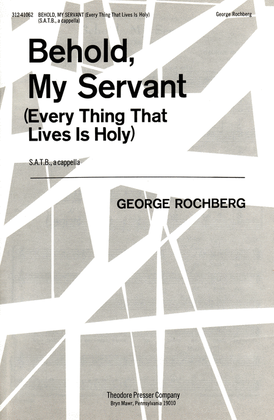 Book cover for Behold, My Servant