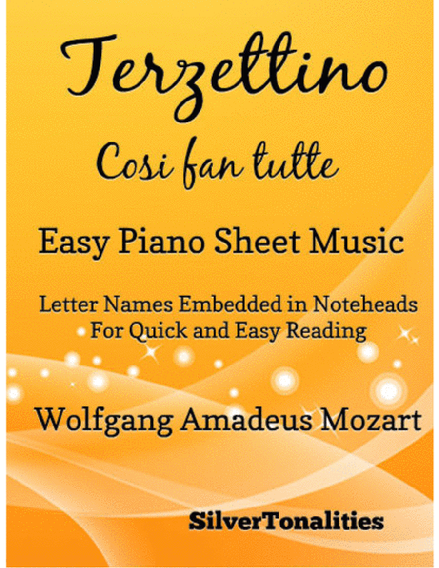 Terzettino Cosi Fan Tutte Easy Piano Sheet Music