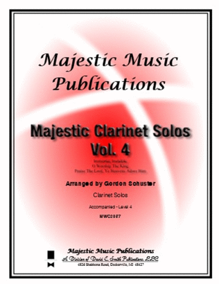 Book cover for Majestic Clarinet Solos, Vol. 4