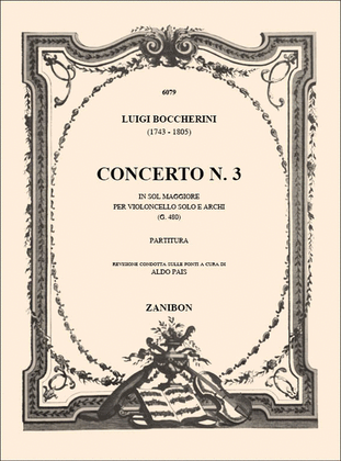 Book cover for Concerto N. 3 In Sol Magg. G.480