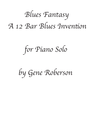 Book cover for Blues Fantasy Piano Solo