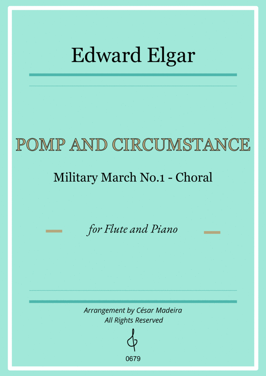 Pomp and Circumstance No.1 - Flute and Piano (Full Score and Parts) image number null