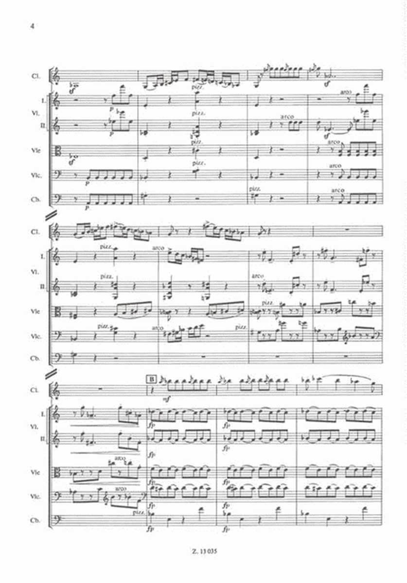 Divertimento für Klarinette und Streichorchester
