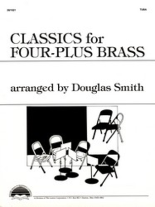 Book cover for Classics for Four-Plus Brass - Tuba