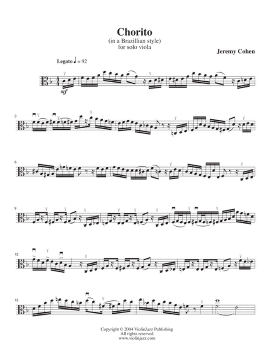 Chorito (solo viola)