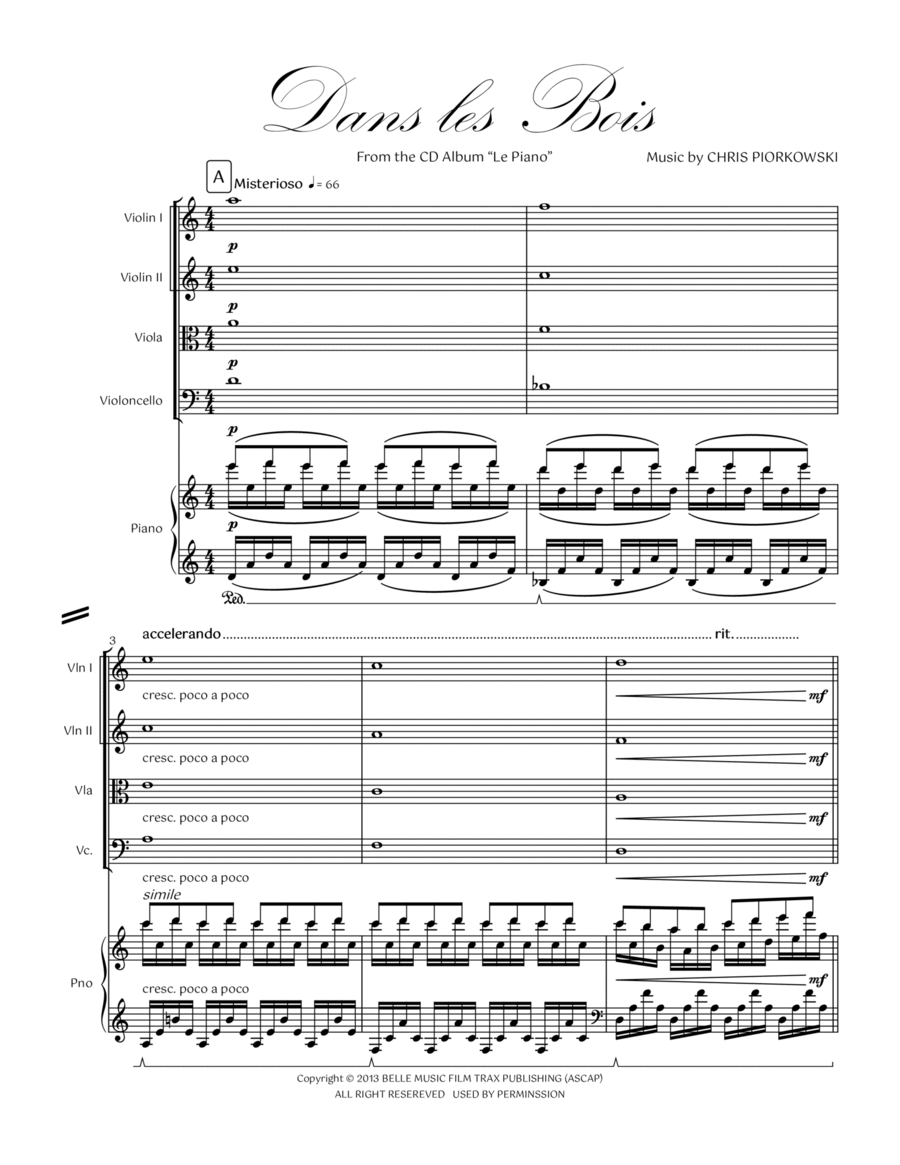 10. Dans le Bois Piano Quintet